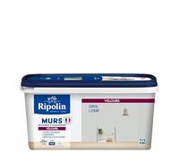 Ripolin Peinture Couleur Velours pour Murs, Boiseries, Radiateurs Gris Lome 2,5 L