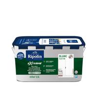 RIPOLIN Peinture Monocouche pour Murs, Boiseries & Radiateurs Blanc 2,5 L | Peinture Décorative d'Intérieur, Haute Résistance, Intérieur, Satin
