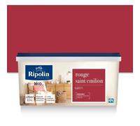 RIPOLIN Peinture Murale - Rouge St Emilion Satin 2,5L