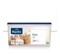 RIPOLIN Peinture murale toutes pièces - Blanc Mat - 2,5 L