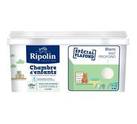 RIPOLIN Peinture Murs & plafonds Chambre d'Enfants, Ripolin - Blanc mat, 2,5L