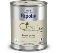 Ripolin Peinture intérieure multisupport O'pur beige glaise satin velouté 2L