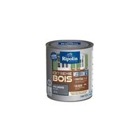 Ripolin Peinture Bois Intérieur/Extérieur Sans sous-couche Ultra-couvrant Satin 0,5L Gris Ardoise