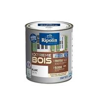 Ripolin Peinture pour bois Intérieur/Extérieur Satin 0,5 L Blanc – Sans sous-couche, ultra-couvrant