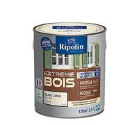 Peinture Extrême bois - Blanc cassé RAL 1013 satin - RIPOLIN - 2,5 L