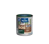 RIPOLIN Peinture pour Bois Intérieur/Extérieur Vert Basque Ral 6005 0,5 L | Peinture pour Boiseries Interieures et Exterieures, Haute Protection, Intérieur/Extérieur, Satin
