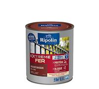 RIPOLIN Peinture pour Fer Extérieur Brillant Rouge Basque Ral 3004 0,5 L