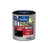 RIPOLIN Peinture pour Fer Extérieur Glycéro Antirouille Mat Noir 0,5 L