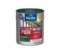 Ripolin Peinture pour fer extérieur Extrême Glycéro antirouille Brillant 2L Vert Basque RAL 6005