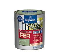 RIPOLIN Peinture pour Fer Extérieur Glycéro Antirouille Vert Olivier 2 L | Peinture pour Fer Extérieur, Haute Protection, Extérieur, Brillant