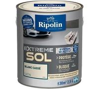 Ripolin - Peinture Protection Extrême Sol Satin (bois, ciment, carrelage, tomette) 2.5 Litres Blanc cassé