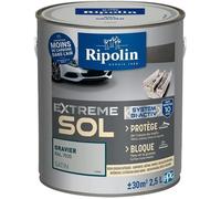 Ripolin Peinture pour sol Protection Extrême Gravier RAL 7035 Satin Intérieur & Extérieur 2,5 L