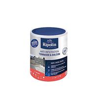 RIPOLIN - Revêtement Anti-Infiltration Terrasse & Balcon - Haute Résistance - Gris Béton - 0,75 Litre