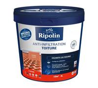 Revêtement d'étanchéité toiture, RIPOLIN Anti-infiltration terre cuite 4 L