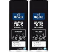 RIPOLIN, Solution Vélo, Aérosol Peinture, Finition Mate, Format Spray pour une application rapide, Ne coule pas, Riche en pigment, Résiste aux UV et conditions extérieures - Piste Noire - 400 ml