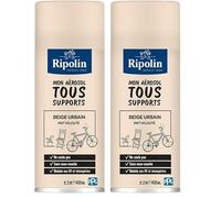 RIPOLIN, Solution Vélo, Aérosol Peinture, Finition Mate, Format Spray pour une application rapide, Ne coule pas, Riche en pigment, Résiste aux UV et conditions extérieures - Beige Urbain - 400 ml