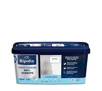 RIPOLIN Sous-Couche Anti-Humidité Intérieur Haute Protection Blanc 2,5 L | Sous-Couche Anti-Humidité, Résistance Optimale à l'Humidité, Intérieur, Mat