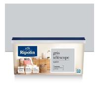 RIPOLIN Toutes pièces peinture murale, Ripolin - Télescope gris satiné, 2,5 l
