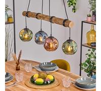 Ripoll Suspension, Boule lumineuse, Suspension Écru, Noir, 4 lumières