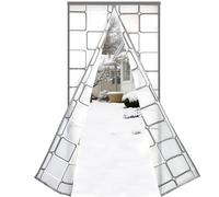 Risareyi Magnétique Rideau de Porte Isolant Thermique, 90x200cm, Gris | EVA Translucide Coupe-vent Imperméable Rideau Thermique Isolation Anti Froid et Chaleur, Fermeture Automatique, Sans Percage