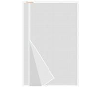 Risareyi Moustiquaire Porte Fenêtre Magnétique 80x205cm, Blanc Réversible