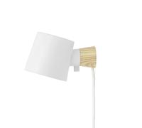 Normann Copenhagen – Applique murale Rise orientable H 9,7 x L 17 x Ø 10 cm – Blanc