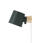 Normann Copenhagen Applique murale Rise – H 9,7 x L 17 x Ø 10 cm – Pétrole