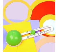 Risegun Coupe-Papier Rond, Coupe-Papier Circulaire Réglable Machine de Découpe pour Outil de Fabrication de Scrapbooking de 8 à 32 cm pour Les Travaux Manuels de Bricolage