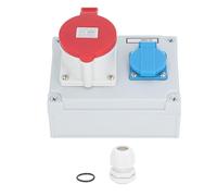 Risegun Prise Murale CEE IP44 étanche AC 250 V 16a Style Européen Et 32a 5 Broches CEE Prise Combinée AC 220-380V 240-415V