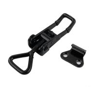 RiseNova GH-4001 Loquet à loquet en acier pour armoire à bascule 100 kg | Acier à haute teneur en carbone, plaqué noir, montage réglable, facile à installer, pour armoires, portes, véhicules