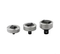 RiseNova Lot de 3 mini clés à cliquet 1/4", 3/8", 1/2" | Acier entier, moleté pour la prise en main, roulement à billes à ressort, levier réversible, pour les espaces restreints