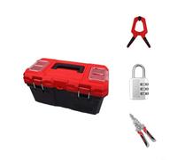 RiseNova PP pour boîte à outils 16 pouces, IP65 étanche à la poussière étui | Étanchéité IP65, peut contenir 25 kg, design à 11 charnières, verrouillage sécurisé, convient à la maison et à l'équipement