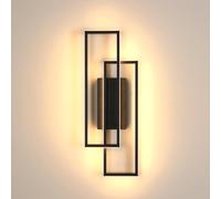 Riserva Applique Murale Intérieure LED 32W, Noir, 3000K Blanc Chaud
