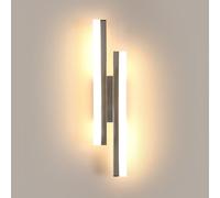 Riserva Applique Murale LED Moderne 16W, Chrome, 3000K Lumière Chaude