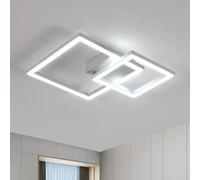 Riserva Plafonnier LED Moderne 34W, 350° Rotatif Carré, Blanc, 6500K