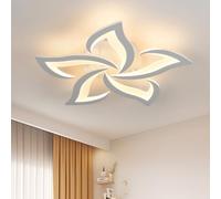 Riserva Plafonnier LED Moderne 60W, Pétales Design, Blanc, 3000K, 60cm | Lampe de Plafond en Acrylique pour Salon, Chambre, Salle à Manger, Cuisine