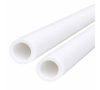 RISHORI 2 Pièces Gaine Creuse en PTFE Longueur 500 mm, Gaine PTFE Diamètre Extérieur 18-25 mm x Diamètre Intérieur 8-13 mm pour Les Pièces Mécaniques Les Joints et Les Manchons,20mm OD x 8mm ID