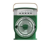 ®RisingFF Climatiseur portable silencieux 4 en 1, sans ventilation, mini climatiseur, humidificateur rechargeable (vert)