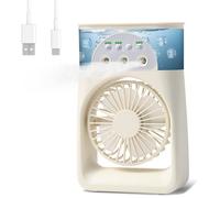 ®RisingFF Mini climatiseur portable, climatiseur portable 4 en 1, 3 vitesses de vent puissantes (modèle enfichable)