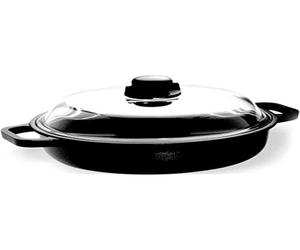 Risoli Faitout Induction 32 Cm Avec Couvercle Aluminium Coulé Antiadhésif Titane 2 Poignées