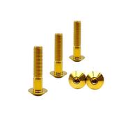 RISON Lot de 5 boulons à tête bombée en titane pour parapluie M5 x 25 mm