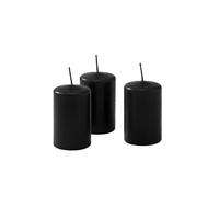Risthò 56200_18 Bougies Cire, Noir, Diamètre 4 cm, Hauteur 7 cm, 12 pièces