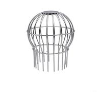Risveglio 304 - Protection de vidange sphérique en acier inoxydable - Anti-obstruction - Pour filet de feuilles, toit, gouttière, tuyau de descente - Pour protection - Argent (tube 110)