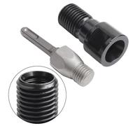 Risveglio Adaptateur de filetage chromé M22 vers 1 1 4 7 forets de forage, tête de conversion de plate-forme de forage d'eau avec poignée carrée fendue, noir, 85 mm