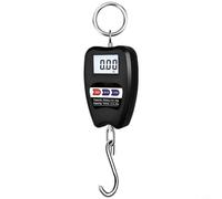 Risveglio Balance électronique à suspendre, capacité de 200 kg, balance numérique à double précision, conversion multi-unités pour pesage de bagages industriels (noir)