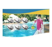 Risveglio Bouchon de piscine fileté de 3,8 cm SP1022C pour ligne de retour hivernage avec joint torique pour construction PC Blanc Unité unique