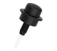 Risveglio Bouton de chasse d'eau compatible avec valve Optima 49, pièce de rechange ABS Top Press avec option de couvercle de support pour réparation de réservoir de salle de bain (noir)
