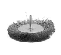 Risveglio Brosse métallique pour perceuse 100 mm en acier au carbone serti | Brosse métallique pour enlever la peinture et les bavures, fixation de meuleuse de polissage en métal avec tige de 6 mm pour