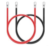 Risveglio Câble terminal de 30 cm 12 V 2 AWG pour voiture, camion, camping-car, bateau, onduleur solaire, résistant à l'usure, kit de câblage ignifuge