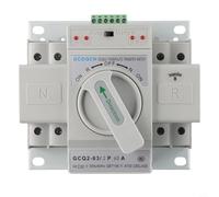 Risveglio Commutateur de transfert automatique 63 A 2P pour double alimentation, monophasé, boîtier en métal robuste pour ATS avec bornes en cuivre Commutation de charge secteur fiable